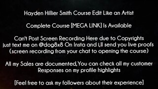 Hayden Hillier-SmithE Course Edit Like an Artist download