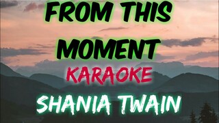 FROM THIS MOMENT - SHANIA TWAIN (KARAOKE VERSION)