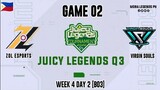 ZOL Esports vs Virgin Souls Game 02 | Juicy Legends Q3 2022
