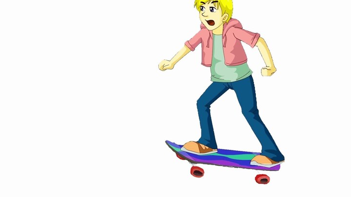 [Ren Ai English] Skateboard boy with too many elements