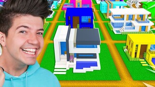 I Made 100 Players Build Millionaire Minecraft Houses!