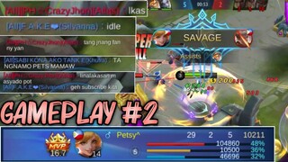 SUPER AGRESSIVE FANNY + SAVAGE IN EARLY GAME  |  RANKED MODE  |  Fanny Gameplay #2