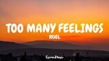 Ruel - too many feelings (Lyrics)