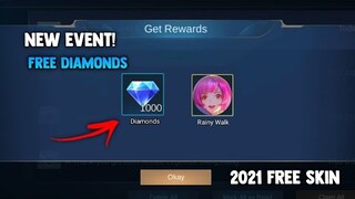 HOW TO CLAIM FREE 1K DIAMONDS AND FREE STARLIGHT SKIN! 2021 NEW EVENT | MOBILE LEGENDS