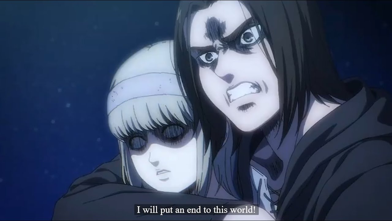 Eren Frees Ymir Fritz From Slavery Lend Me Your Power Attack On Titan Season 4 Episode 21 Hd Bilibili