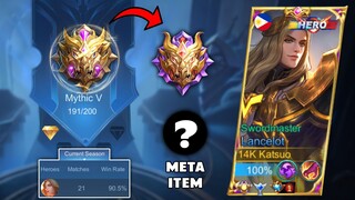 THIS LANCELOT NEW META BUILD WILL HELP YOU REACH MYTHICAL GLORY! ( SOLO RANKED GAMEPLAY! )