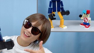 [Friday Night Funk] My mom couldn't beat Bomberman in FNF, but she built Bomberman out of blocks, an
