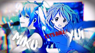 MARI BERNYANYII !!! 🥳🥳 Yui x Miku typography AMV Edit collab #OMITHR