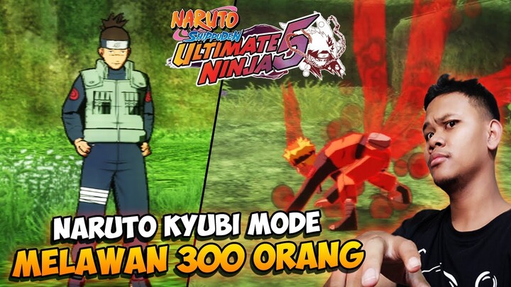 SEKUAT APA NARUTO MODE KYUBI INFINITE MELAWAN 300 ORANG !! - Naruto Shippuden Ultimate Ninja 5 PS2