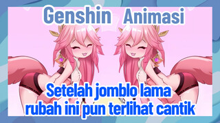 [Genshin Impact, Animasi] Setelah jomblo lama, rubah ini pun terlihat cantik