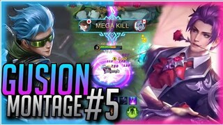 LIGHTNING SPEED?!⚡⚡ | GUSION MONTAGE 5 | MOBILE LEGENDS | SHEYNIE