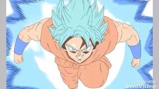 Goku Ssj Blue Digital Speed Art made on android phone on an app called ibispaintx