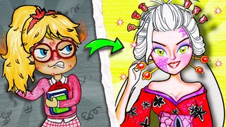 DAKI Demon Slayer Cosplay Tutorial | Kimetsu no Yaiba Makeup Challenge | WOA Barbie Story