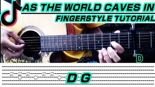 As the world caves in | Sarah Cothran | Matt Maltese (Guitar Fingerstyle) Tabs + Chords