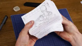 The most patient person in the world! An animation made of 727 pictures drawn by hand to reproduce the classic scene of One Punch Man!