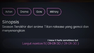 gemoi dan menyenangkan🗿. (sinopsis Aot di apk tetangga)