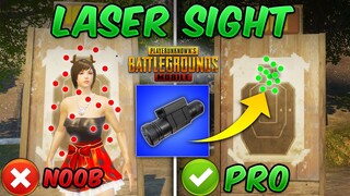 LASER SIGHT Guide/Tutorial (PUBG MOBILE) Tips and Tricks (Hip-Fire Accuracy)