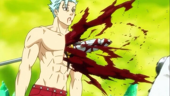 The man was stabbed in the throat by the enemy's sword one second, and pierced through the chest by 