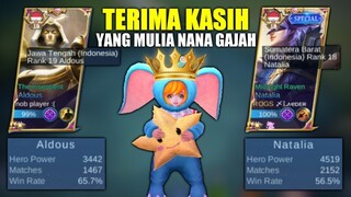 Nana Gajah Gendong 2 Hero Top Provinsi!! Definisi Hero Ga Meta Tapi Bisa Gendong Tim! Mobile Legends