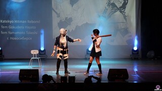 Katekyo Hitman Reborn!, fem! Gokudera Hayato, fem! Yamamoto Takeshi (Фан-дефиле) - Shibuya 22 2020