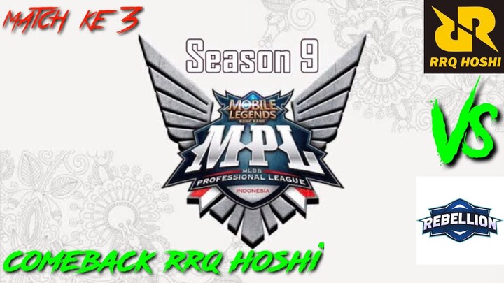 Kehebohan match ke 3 RRQ VS RBL || MPL season 9