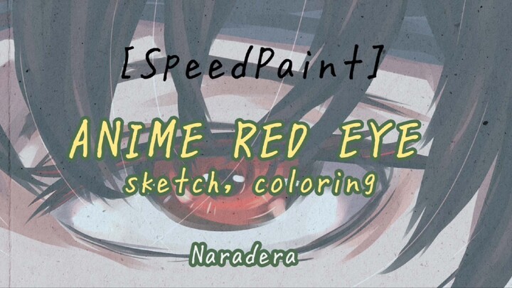 [speedpaint] Anime Red Eye
