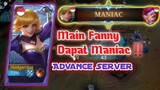 Main FANNY Dapat MANIAC di BRAWL  ADVANCE SERVER🔥 - Mobile Legends