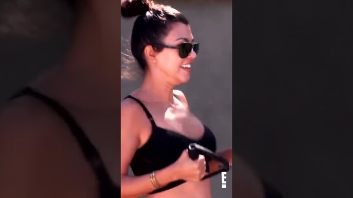 #KimKardashian was NOT having it with #Kourtney & #khloekardashian crashing her workout 😒 #shorts