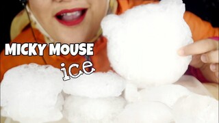 EXTREM CRUNCY⚠️⚠️|ASMR ICE EATING|| SHAVED MICKEY MOUSE ICE || MAKAN ES SERUT| SEGAR|ASMR INDONESIA