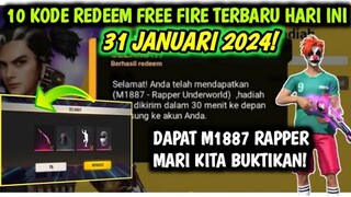 KODE REDEEM FREE FIRE TERBARU 31 JANUARI 2024 HARI INI | KODE REDEEM FF TERBARU 31 JANUARI 2024