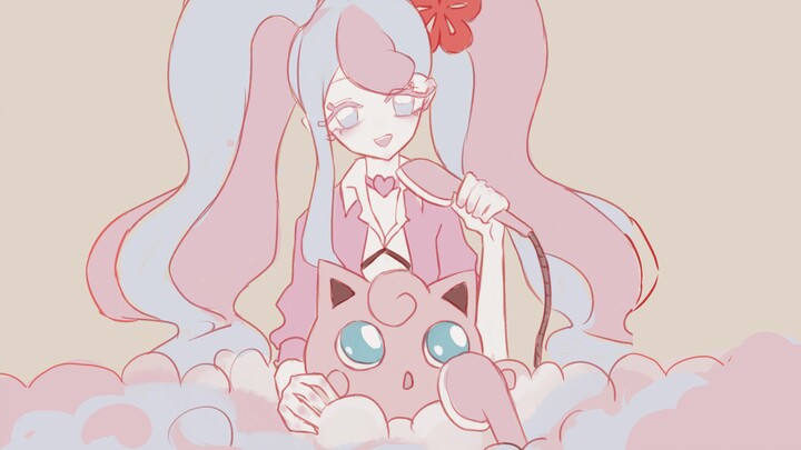 [Animation] Jigglypuff and Fairy Miku who just sing in the bath