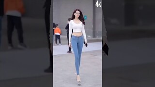 Cute Asian Tall Girl 6.4 feet | Hot Asian dance | Cute Chinese Girl #Shorts