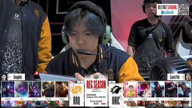 RRQ HOSHI VS ONIC GAME 1 MPL ID S11