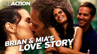 Brian and Mia's Love Story | Fast & Furious Saga | All Action