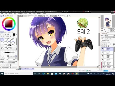 " Jouga maya gochuumon " anime digital speed painting SAI II illustration NO.05