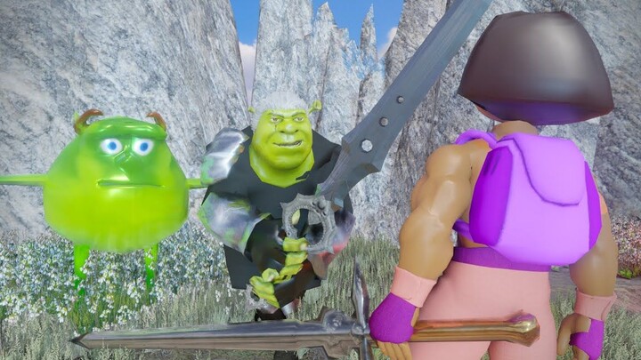 หลังจากศึกษาแอนิเมชั่นมา 5 ปี ฉันก็ได้ทำ "Shrek VS Dora, Take Back the Klinger Sword"