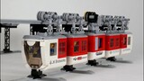 Teach you how to build a Lego suspension train