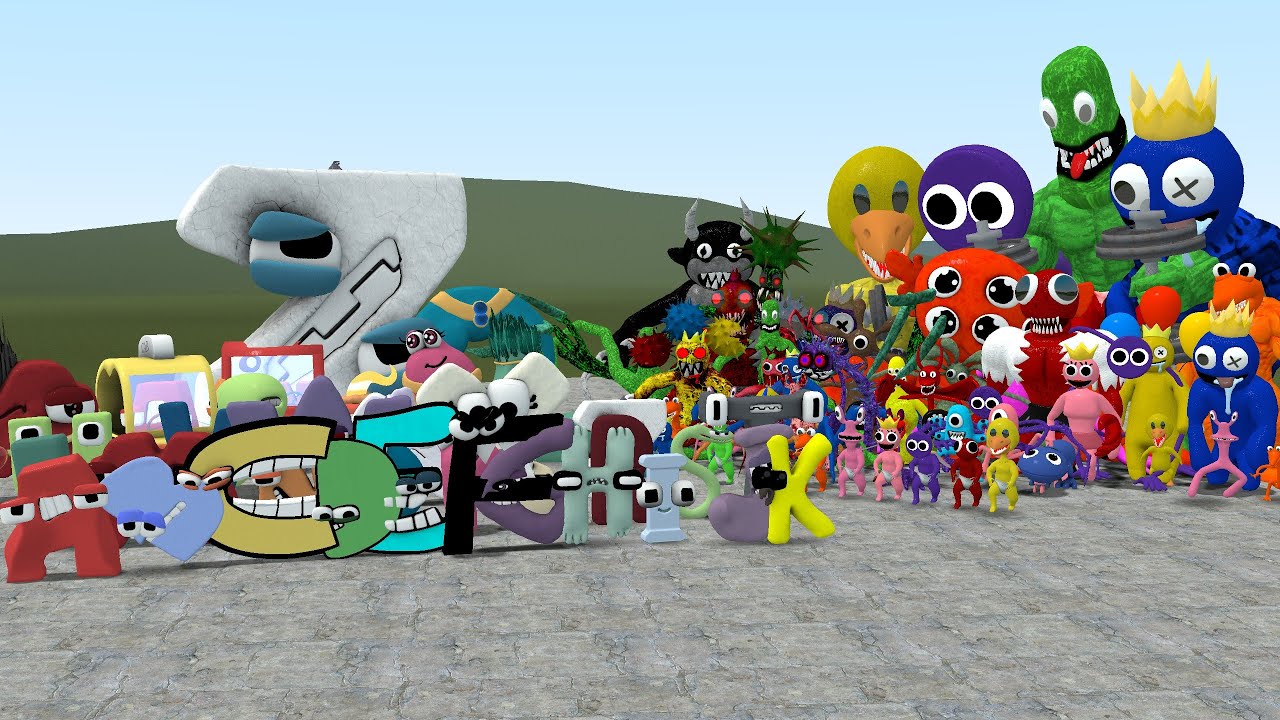 RAINBOW FRIENDS SIZE COMPARISON ALL CHARACTERS in Garry's Mod! 