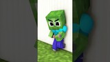Fat Zombie Was Betrayed and Became 6 pack - Monster School Minecraft Animation #shorts  #minecraft