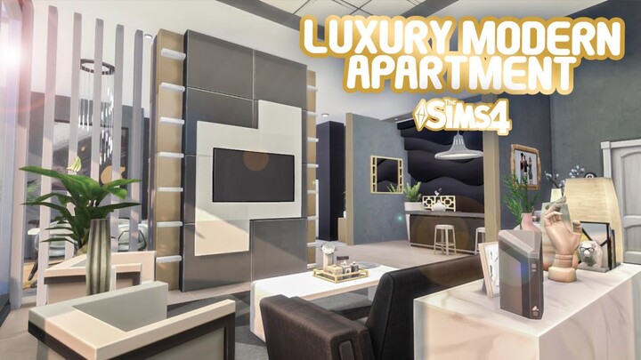 LUXURY MODERN APARTMENT 💎| No CC | Stop Motion Build | Sims 4