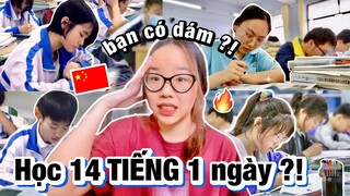 Học 14 TIẾNG ngủ 4 TIẾNG theo thói quen của học sinh TRUNG QUỐC và CÁI KẾT SHOCK !?🔥 ( cứu )