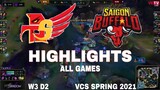 Highlight BTS vs SGB (All Game) VCS Mùa Xuân 2021 | VCS Spring 2021 | BTS vs Sai Gon Buffalo