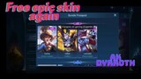Epic Skin For Free Again | New Event | Barat's New Skin Review | #skinforfree #mobilelegends