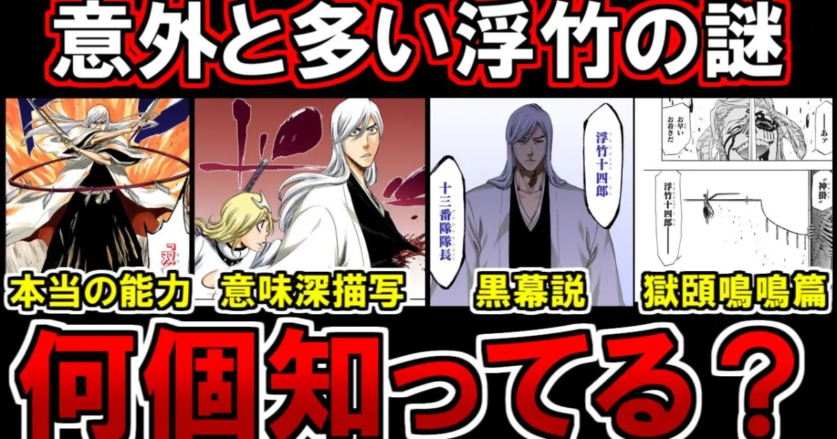 Bleach 浮竹十四郎の斬魄刀 双魚理 の本当の能力がヤバイ 黒幕説や獄頣鳴鳴篇での謎について考察 ブリーチ考察 Bstation