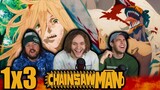 DENJI JUST WENT CRAZY!!! | Chainsaw Man 1x3 "MEOWY'S WHEREABOUTS" Group Reaction!