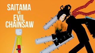 SAITAMA vs Evil Chainsaw Man - Who is strongest ? [Chainsaw Man Mod] - People Playground 1.26