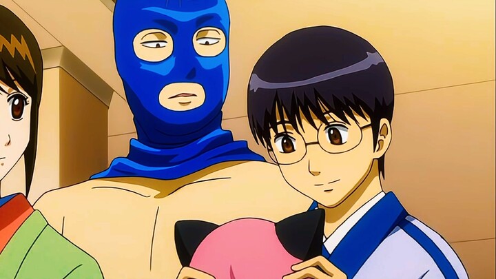 [ Gintama ] Gin-san has completely adapted to his new look...(﹀_﹀)