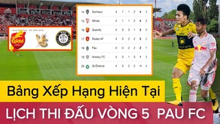 Lịch Thi Đấu Vòng 5 Của PAU FC: QUEVILLY - PAU FC | QUANG HẢI Đá Chính Hay Dự Bị?