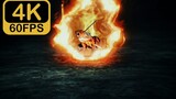 [4K/60 khung hình/không lời] Trụ lửa của Luyện ngục Kyojuro Cú đánh cuối cùng vào cuộc đời anh, Hơi 