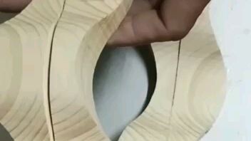 Best ever diy wooden plane to curve piller design.